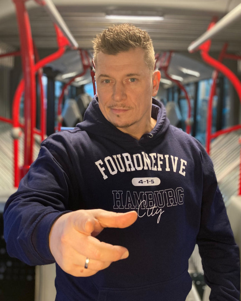 FOUR ONE FIVE HOODIE BLAU