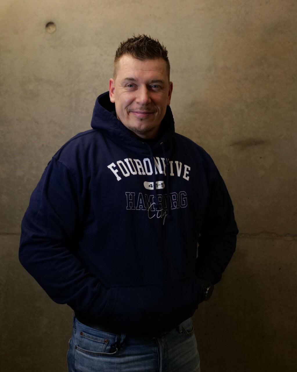 FOUR ONE FIVE HOODIE BLAU