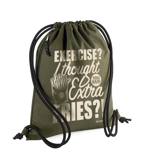 Gymbag "I Thougt Extra Fries "