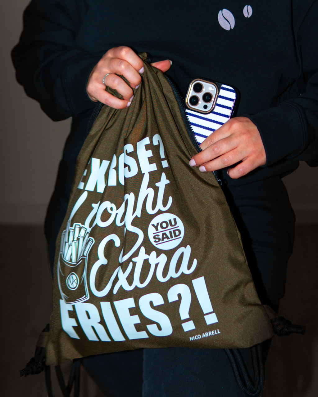Gymbag "I Thougt Extra Fries "