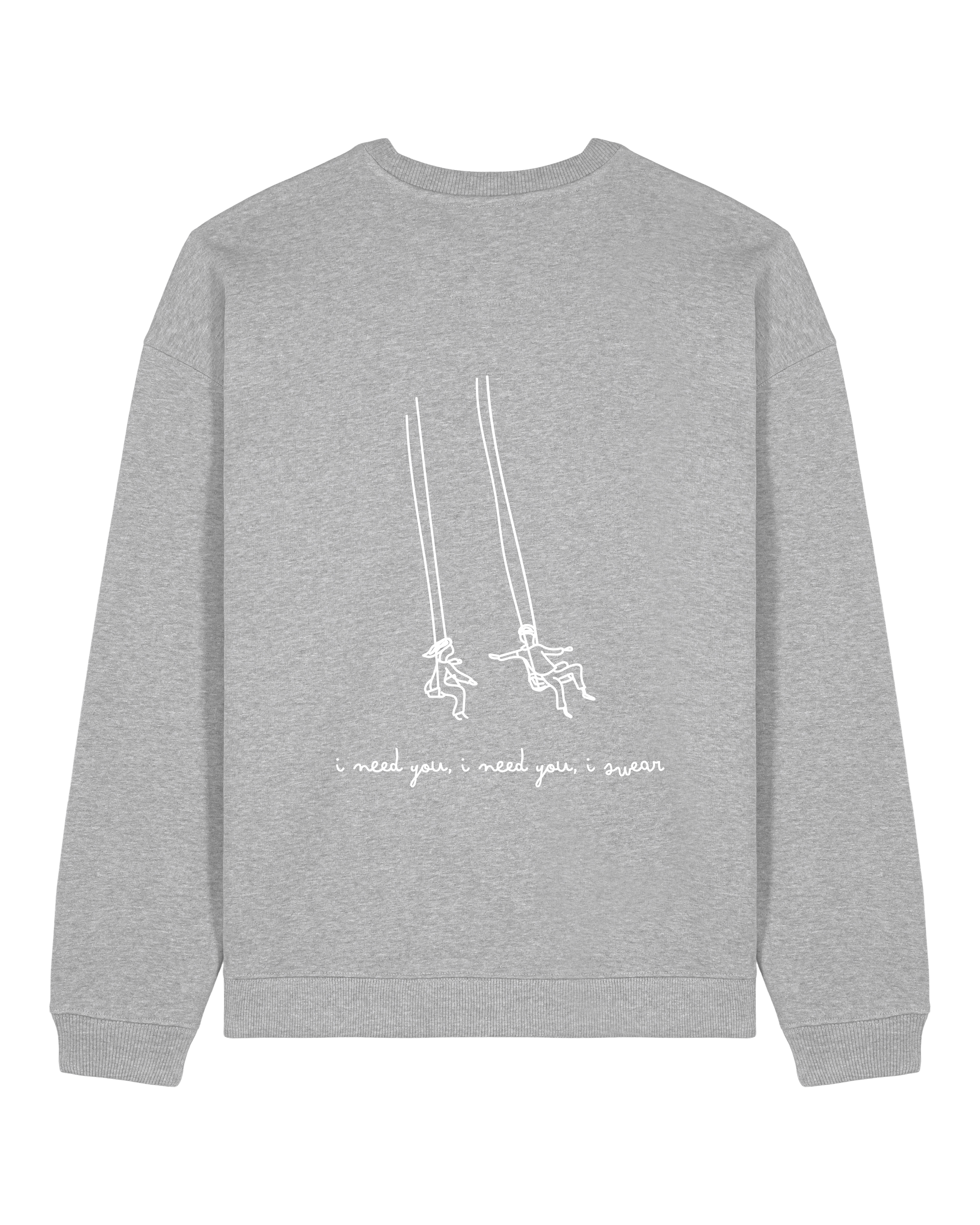 Love Me Swing Crewneck Grey