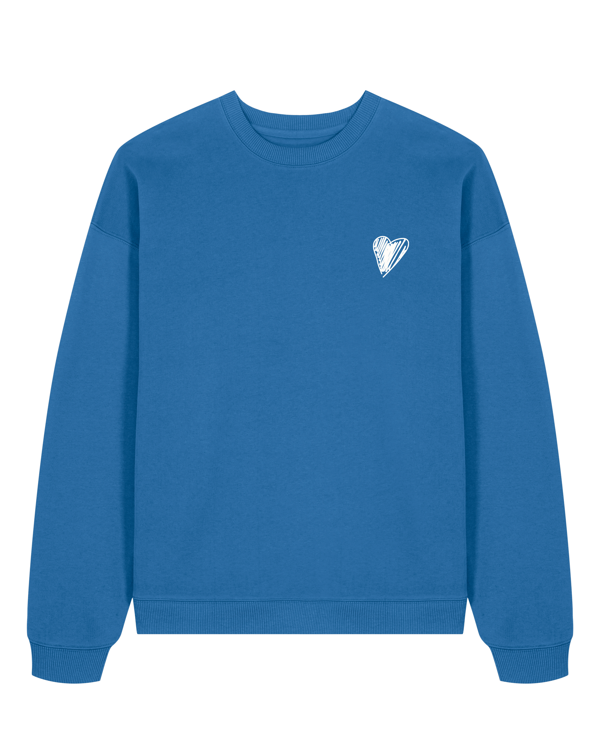 Levent Geiger Heart Crewneck Blue
